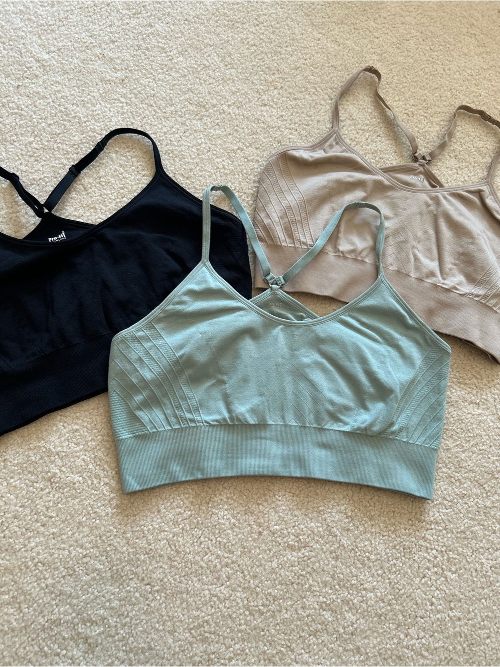 Bundle of 3 Pro-fit Activewear Seamless Bralettes Sz XL